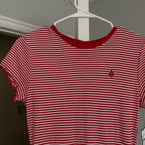 volcom red and white striped dress - Picture 2 of 2